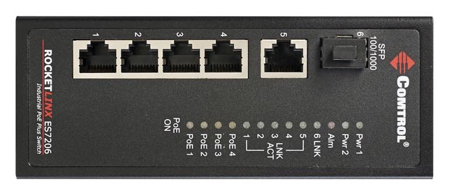 Switch PoE Gigabit para altas temperaturas 