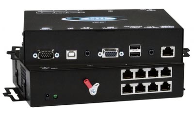 Divisor extensor KVM USB VGA con audio estéreo