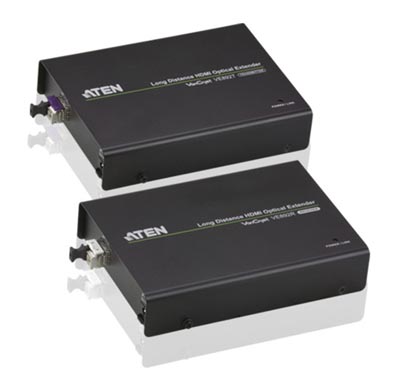 Extensor HDMI por fibra optica con IR y RS 232
