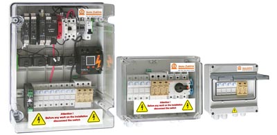 Cajas combinadas para sistemas fotovoltaicos 