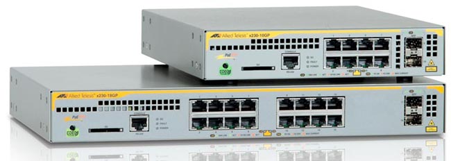 Switches Gigabit con soporte PoE+