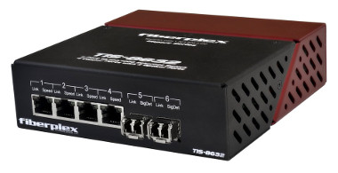 Switch de Ethernet a fibra óptica