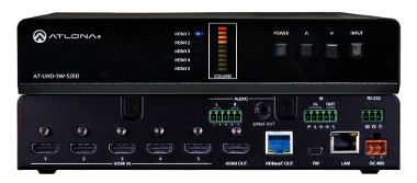 Switch de vídeo 5x1 HDMI HDBaseT