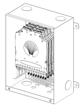 Caja de pared para interior y exterior 