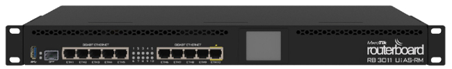 Router switch Layer 3 para montaje en rack 