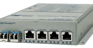 Convertidor de cobre a fibra con PoE+