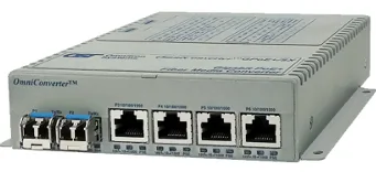 Convertidor de cobre a fibra con PoE+