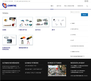 Tienda para instaladores de telecomunicaciones