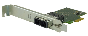 Interfaz Ethernet PCIe para redes de fibra