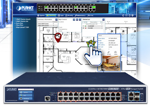 Switch gestionado con función de inyector PoE++