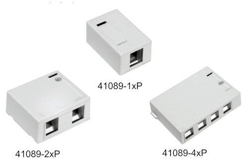 Cajas QuickPort de montaje superficial para conectorización