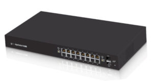 Switch de 16 puertos Gigabit y 2 SFP con PoE 802.3 af/at 24 V pasivo