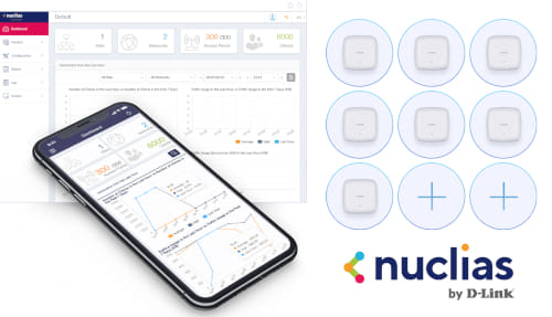 app Nuclias Connect para instalación de redes inalámbricas