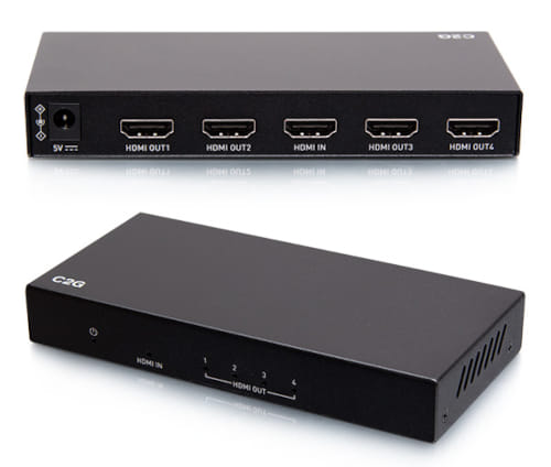 Splitters amplificadores de HDMI 4K C2G41600 y C2G41601