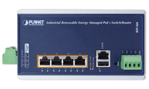 BSP-360 Switch Ethernet gestionado PoE “ecológico” 