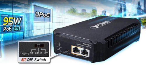 POE-175-95 Inyector PoE++ con un puerto 10/100/1000 Mbps