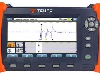 TV220E CableScout TDR con pantalla táctil de 7” para técnicos de televisión por cable