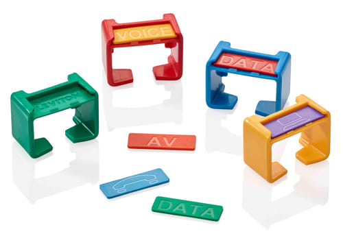 PCCLP Clips de colores para identificación de latiguillos