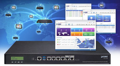 UNC-NMS Controladores de gestión de red con LCD