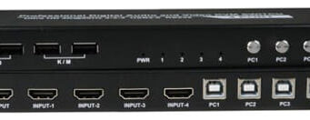 Switches KVM UNIMUX-HD4K18GB-4LC de 2 y 4 puertos
