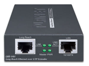 LRE-101 Extensor Long Reach Ethernet con un puerto 10/100 BASE-TX