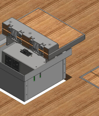 Caja de suelo con diseño discreto y elegante para múltiples entornos