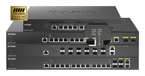 DXS-1210, switches Smart Managed de 10 Gigabit Multi-Gigabit