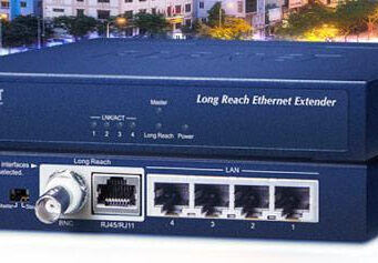 Extensor Ethernet LRE-104 sobre cable UTP/coaxial