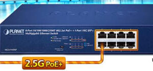 MGS-910XP Switch multigigabit de 2,5 Gbps para sistemas de vigilancia IP PoE