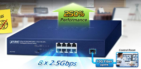 MGS-910X Switch Ethernet multigigabit para aplicaciones 2.5G