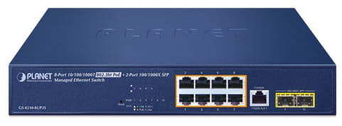 GS-4210-8UP2S Switch gestionado PoE++ Gigabit en formato 1U para pymes