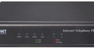 IPX-1102 Sistema de telefonía PBX IP con dos puertos FXO