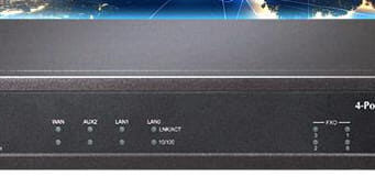 VGW-420FO Gateway VoIP de cuatro puertos para redes corporativas