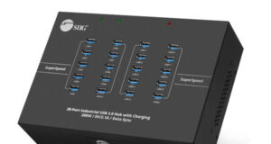 Hub USB 3.0 industrial ID-US0611-S1 con veinte puertos y carga