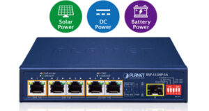 BSP-115HP-5A Switch de cinco puertos para redes con energía solar